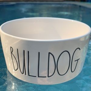 New Rae Dunn BULLDOG Dog Bowl
